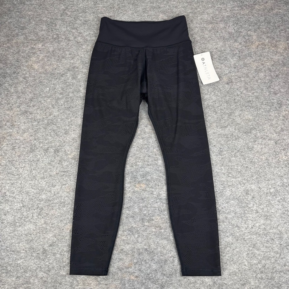 Athletaโ Phenom Camo 7/8 Tight 25" Nylon Stretch Mesh Black Womens XS